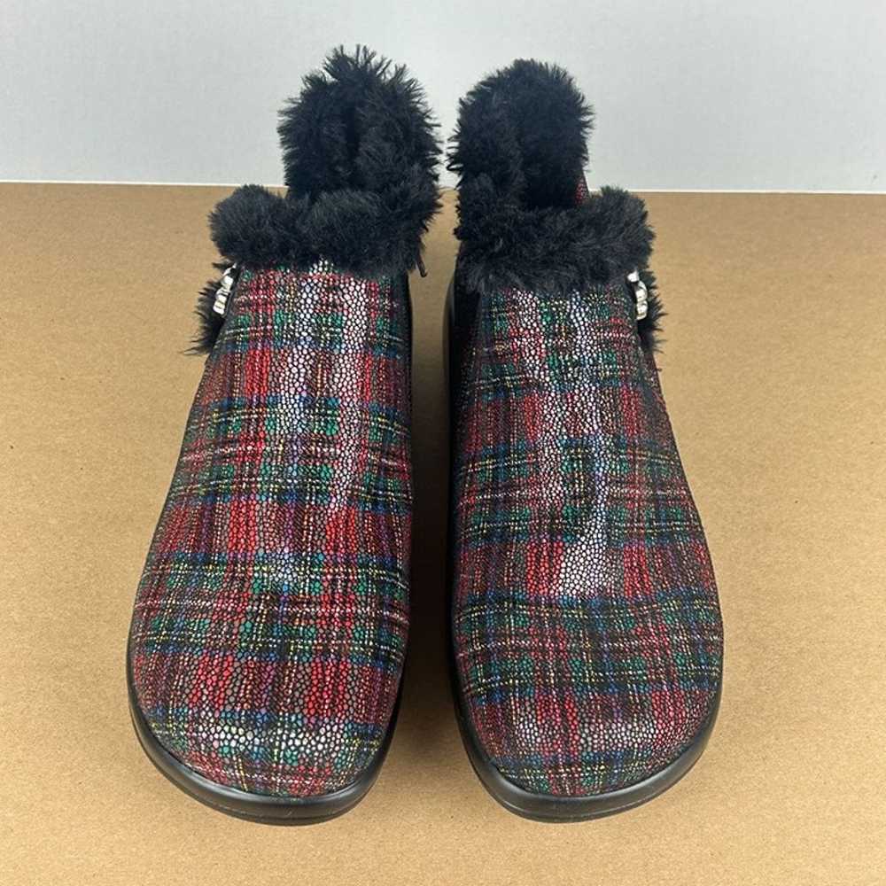 Alegria Meri Tartan Plaid Booties Womens 9 Wide E… - image 2