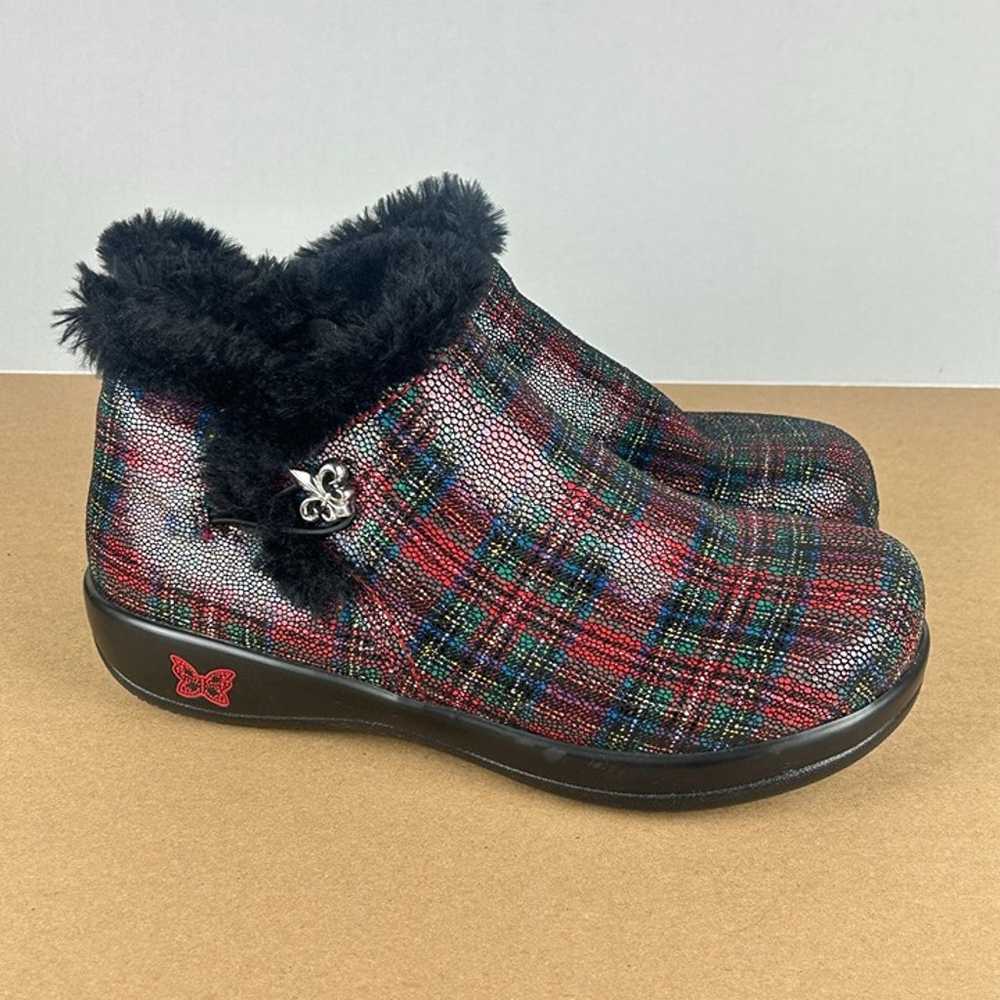 Alegria Meri Tartan Plaid Booties Womens 9 Wide E… - image 3