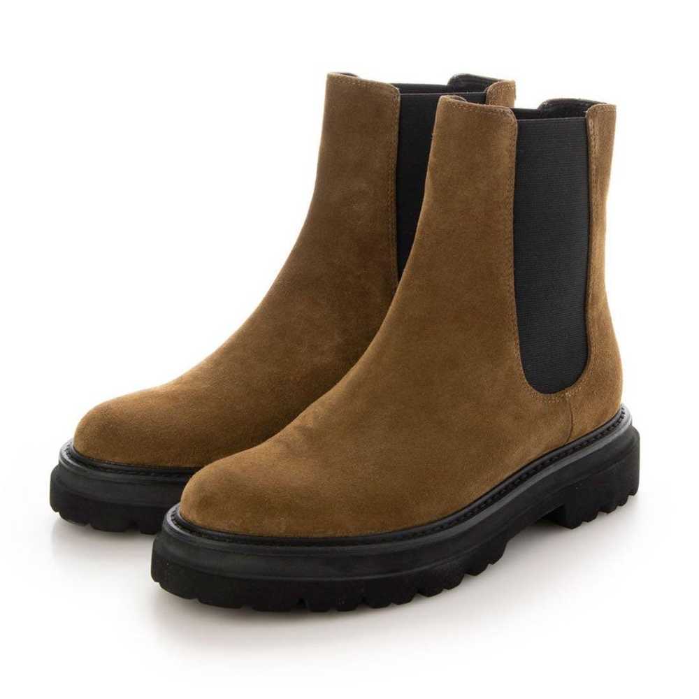 Apomu Track Sole Chelsea Boots Brown Suede - image 3