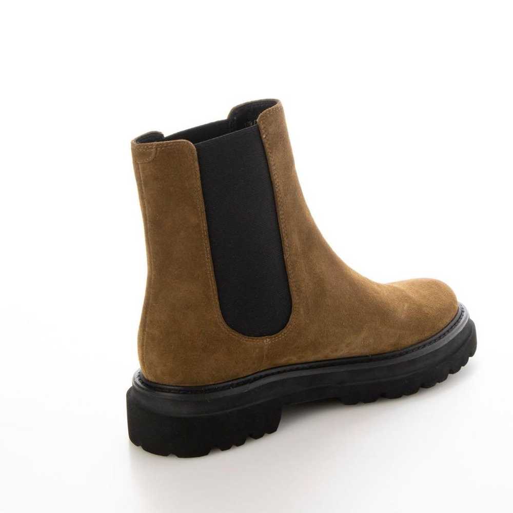 Apomu Track Sole Chelsea Boots Brown Suede - image 5