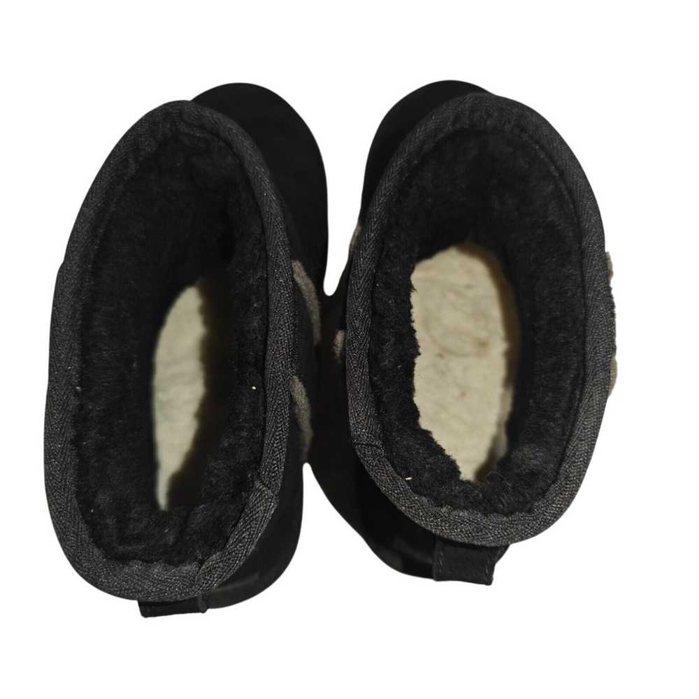 UGG Women's Classic Mini Shearling Logo W8 Black … - image 6