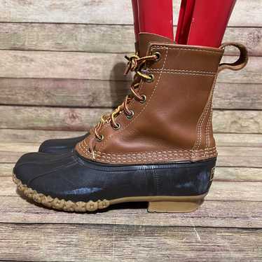 L.L. Bean Brown Rubber Duck Boots