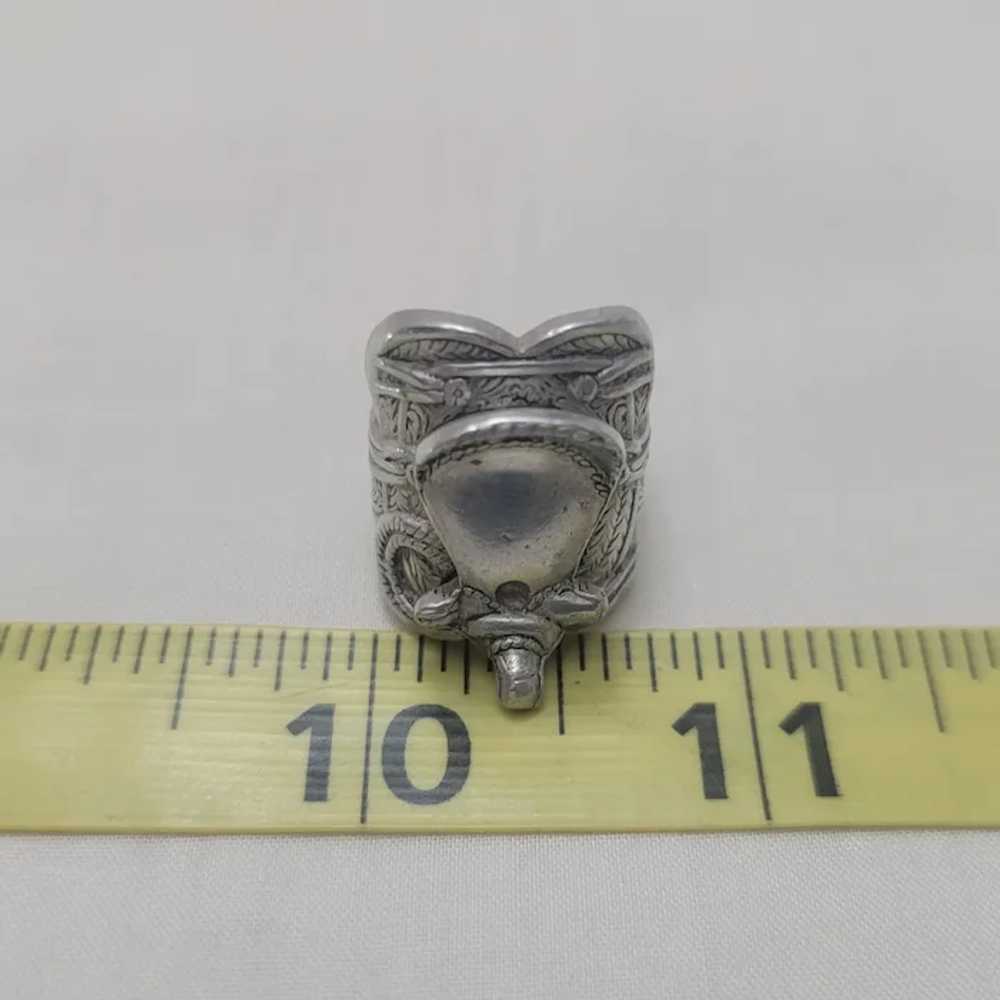 Silvertone Child's saddle ring - image 2