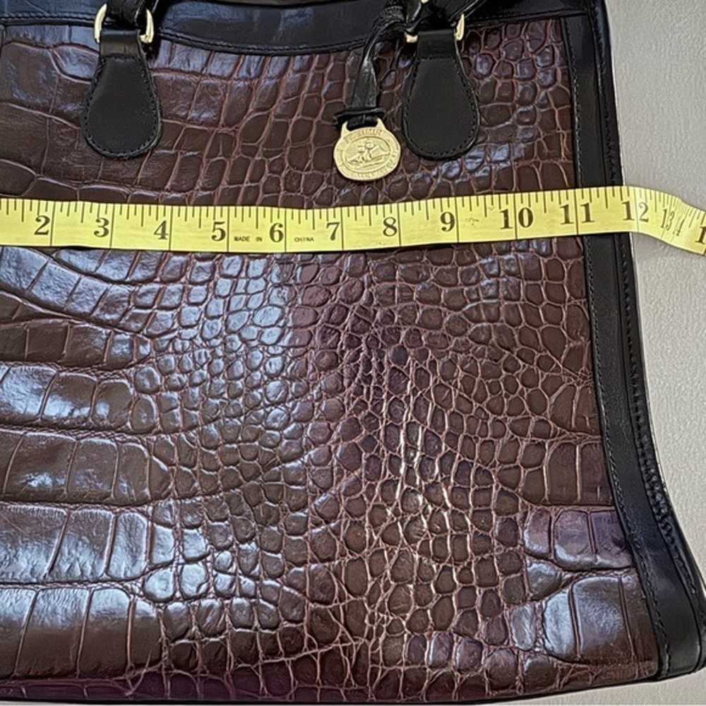 Vintage Brahmin Crocodile leather embossed should… - image 6