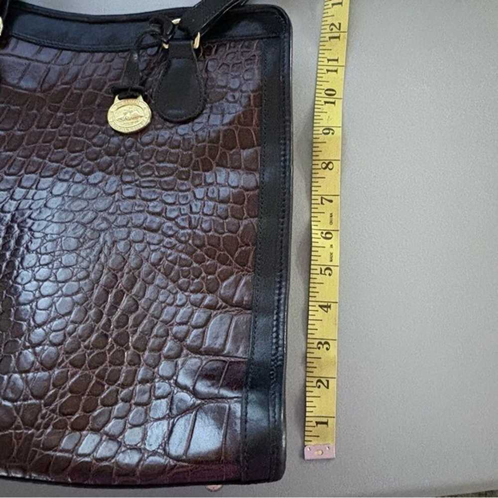 Vintage Brahmin Crocodile leather embossed should… - image 7