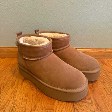 bearpaw platform mini boots