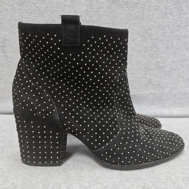 Rebecca Minkoff Blake Suede Studded Heeled Booties