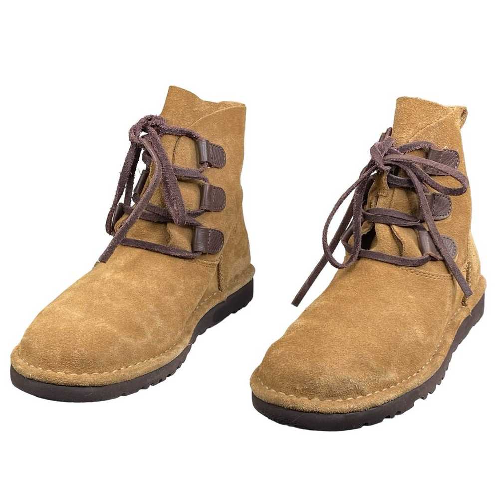 UGG Women’s Elvi Brown Suede Lace Up Ankle Boots … - image 6