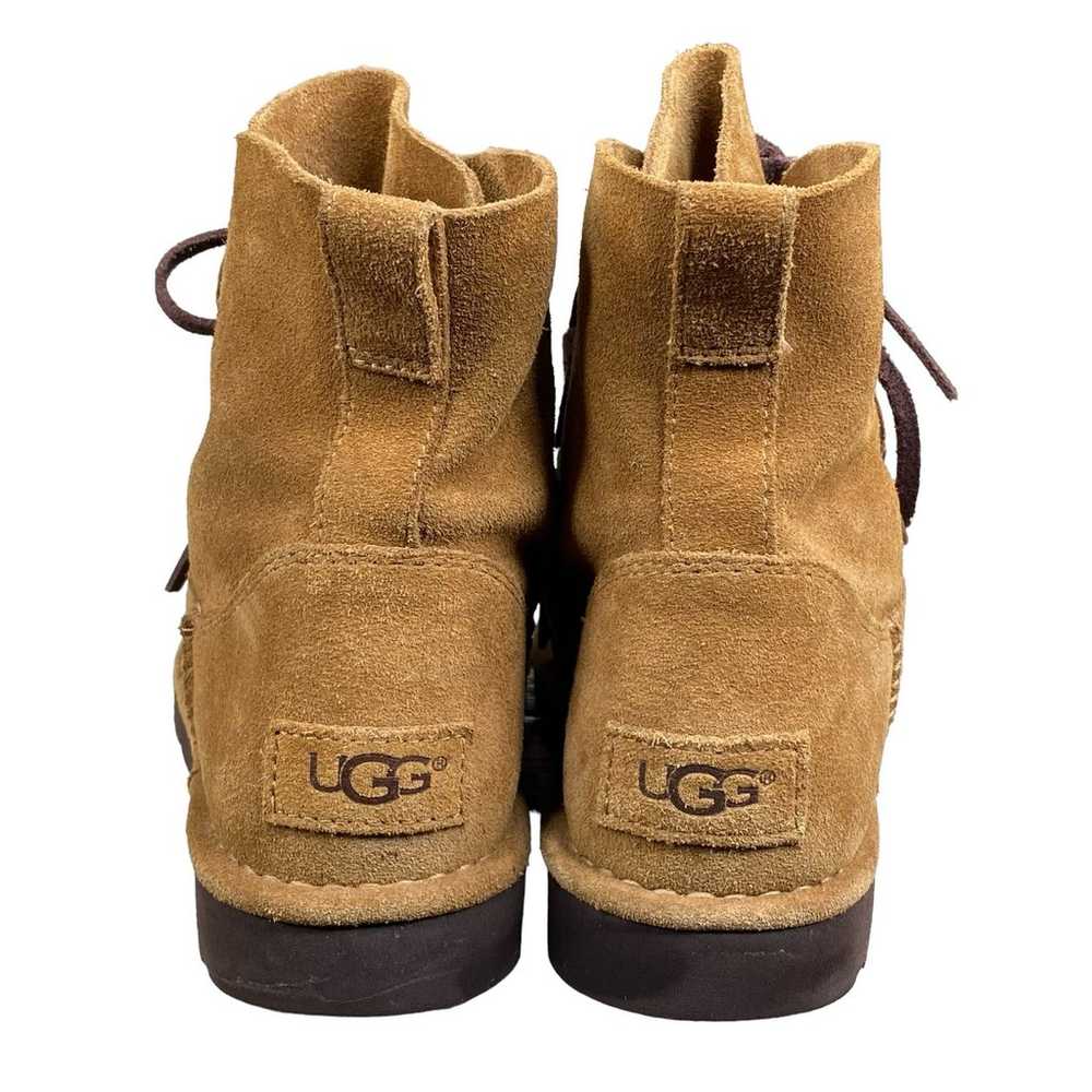 UGG Women’s Elvi Brown Suede Lace Up Ankle Boots … - image 8