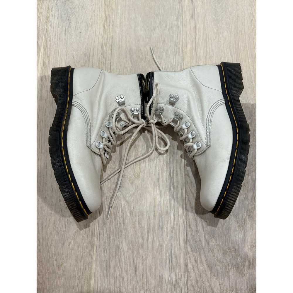 Dr. Martens Boots Women 9 White Lace Up Chunky Ha… - image 5