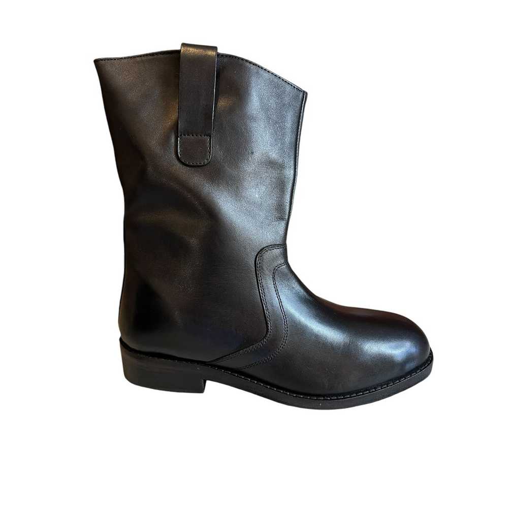 Free People Easton Equestrian Leather Boots Black… - image 1