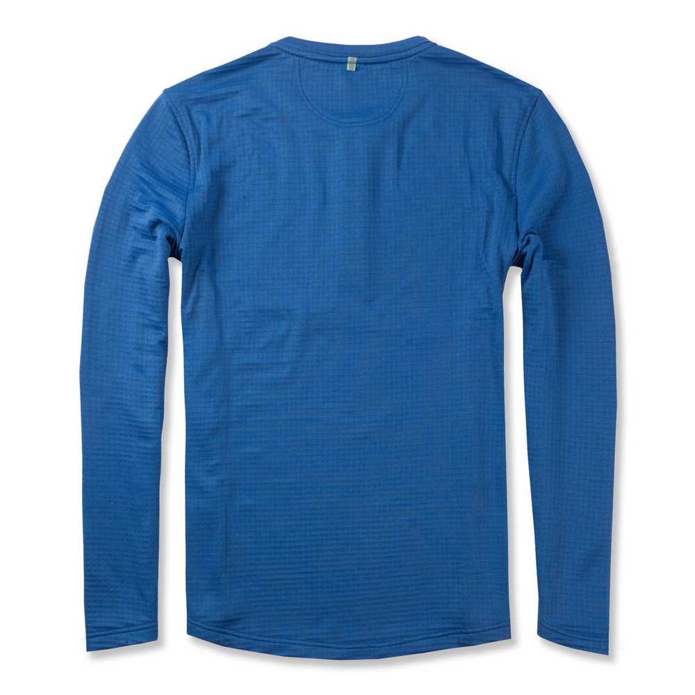 Myles Apparel Elements Thermal Henley in Cobalt - image 3