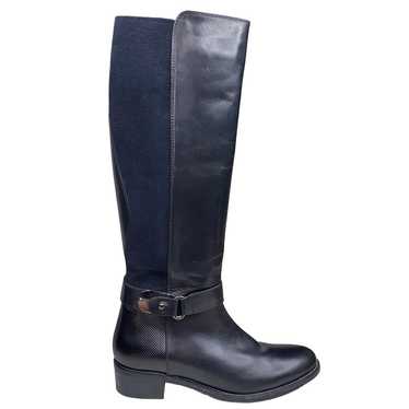 Aquatalia Women's Black Leather 2 Tone Riding Boo… - image 1