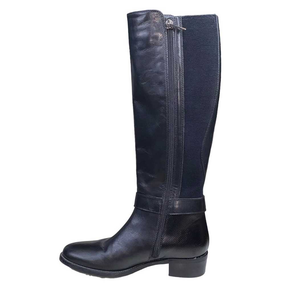 Aquatalia Women's Black Leather 2 Tone Riding Boo… - image 2