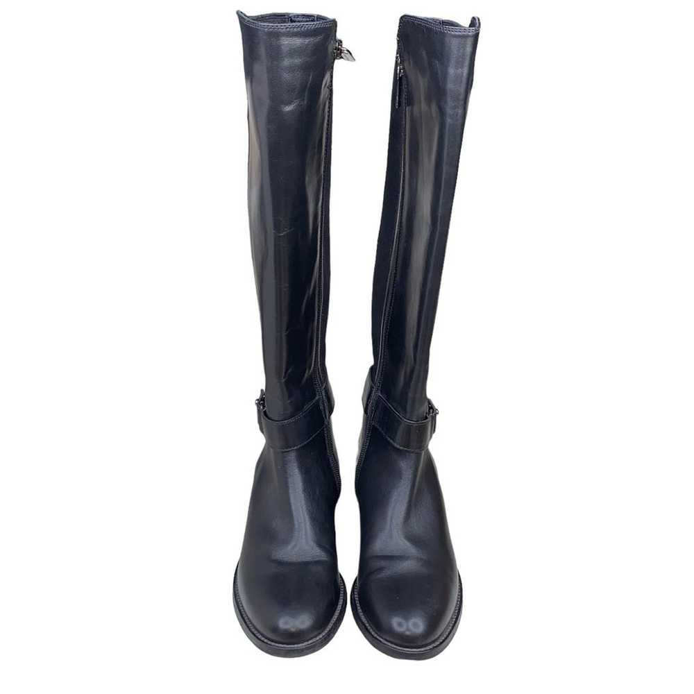 Aquatalia Women's Black Leather 2 Tone Riding Boo… - image 6