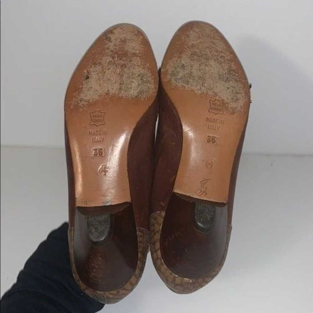 Vintage Size 35 / 5 Angelina 1980s Loafer Pumps B… - image 6