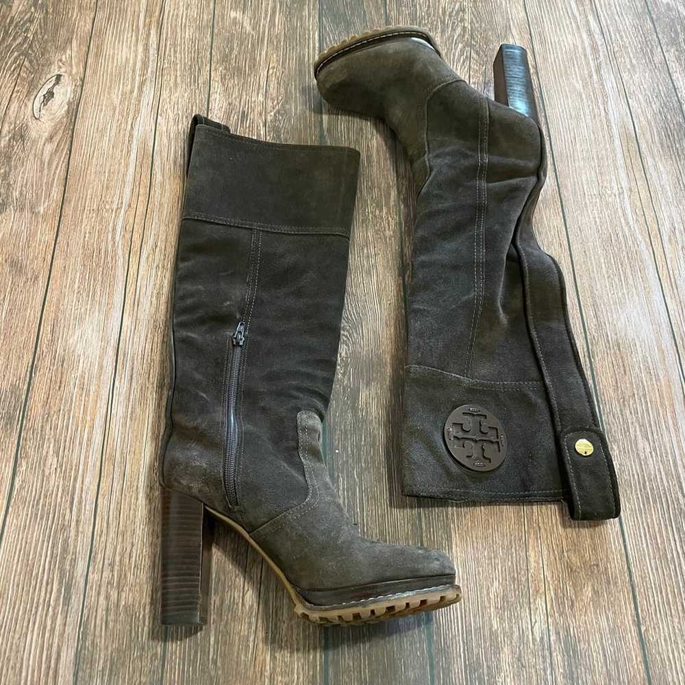 Tory Burch Claudia Suede Boots Size 8 - image 9