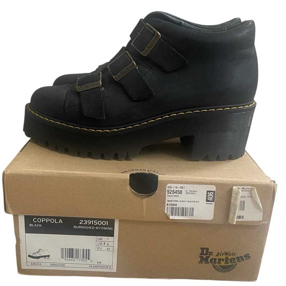 Dr Martens Coppola platform heeled court Black bu… - image 1