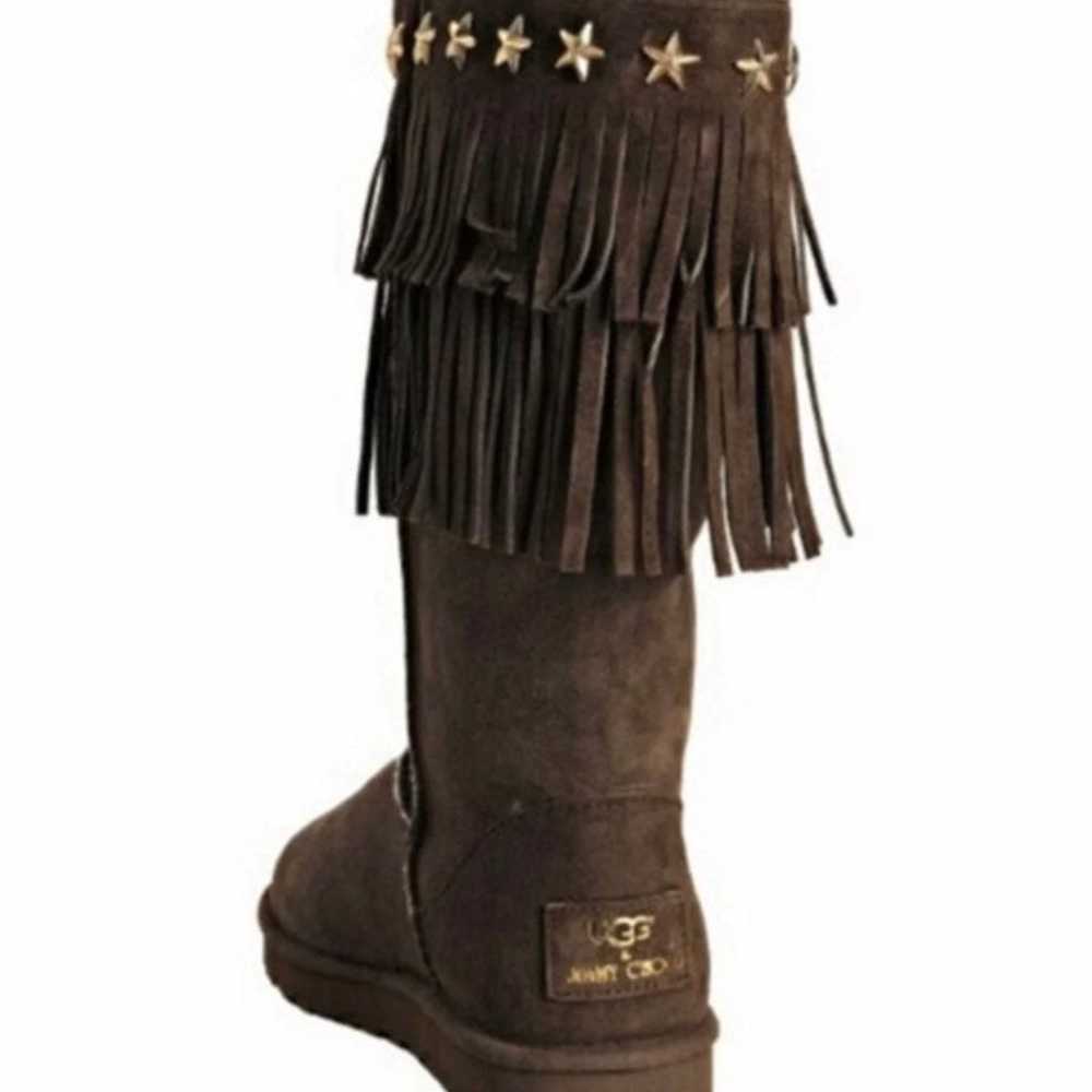 Jimmy Choo x UGG Classic Tall 'Sora' Star Fringe … - image 4