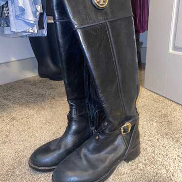 Tory Burch Black Leather Riding Boots - image 1