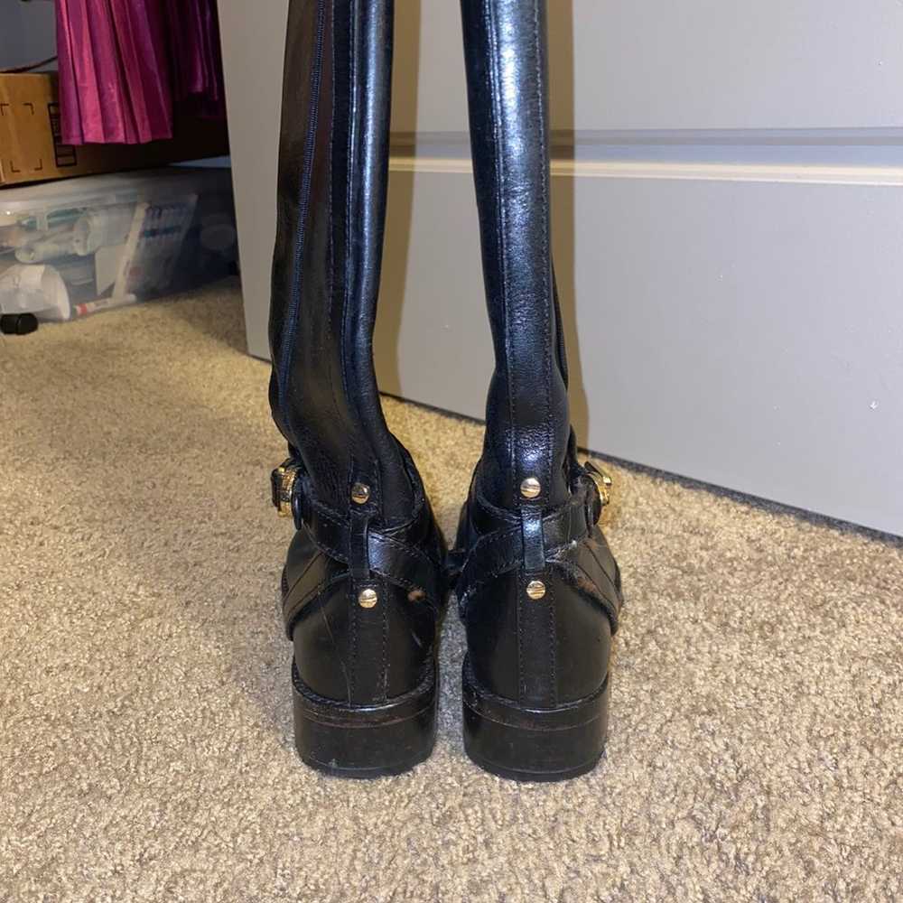 Tory Burch Black Leather Riding Boots - image 3