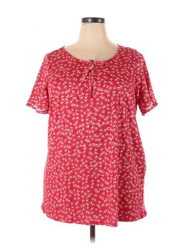 Ellos Women Red Short Sleeve Blouse 18 Plus