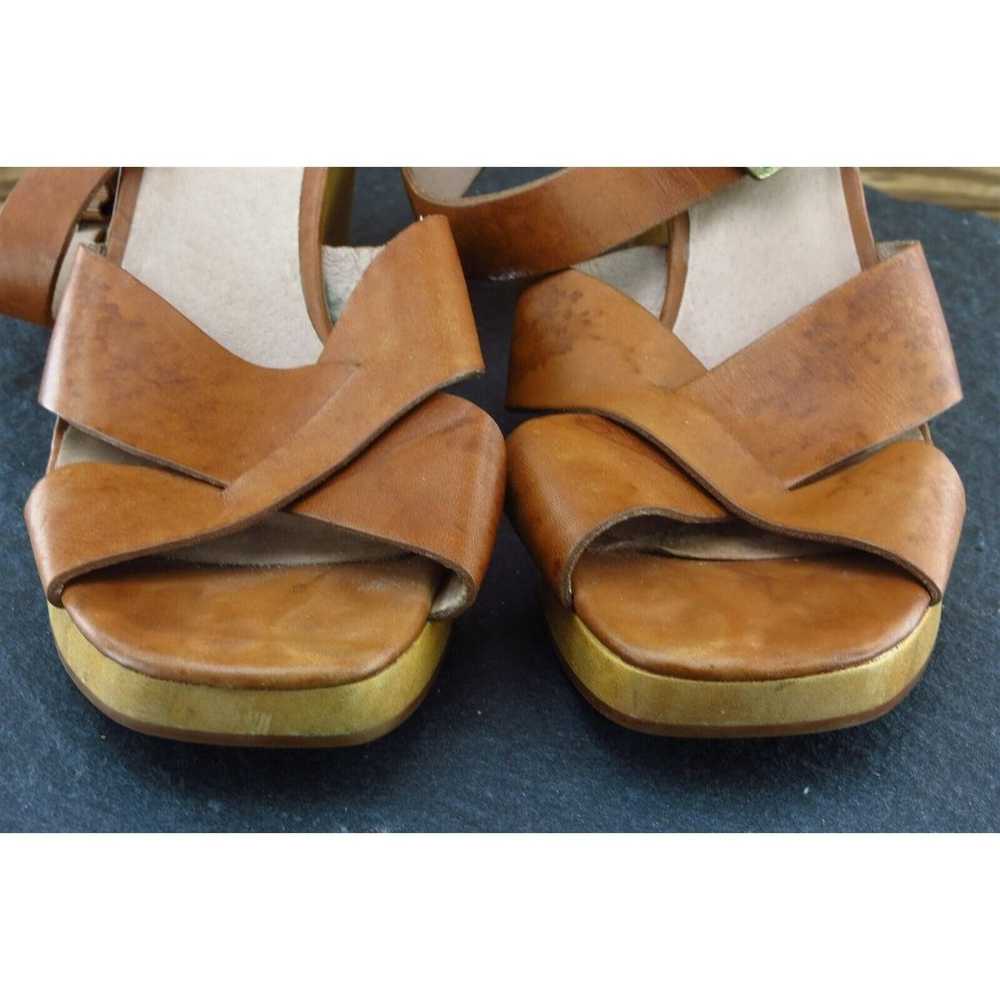 Madewell Sz 9.5 M Brown Ankle Strap Leather Women… - image 2