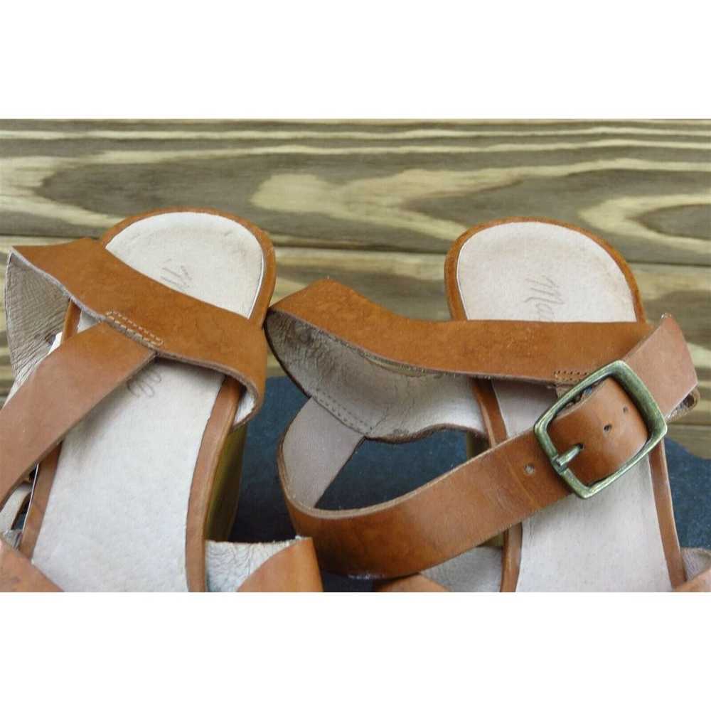 Madewell Sz 9.5 M Brown Ankle Strap Leather Women… - image 3