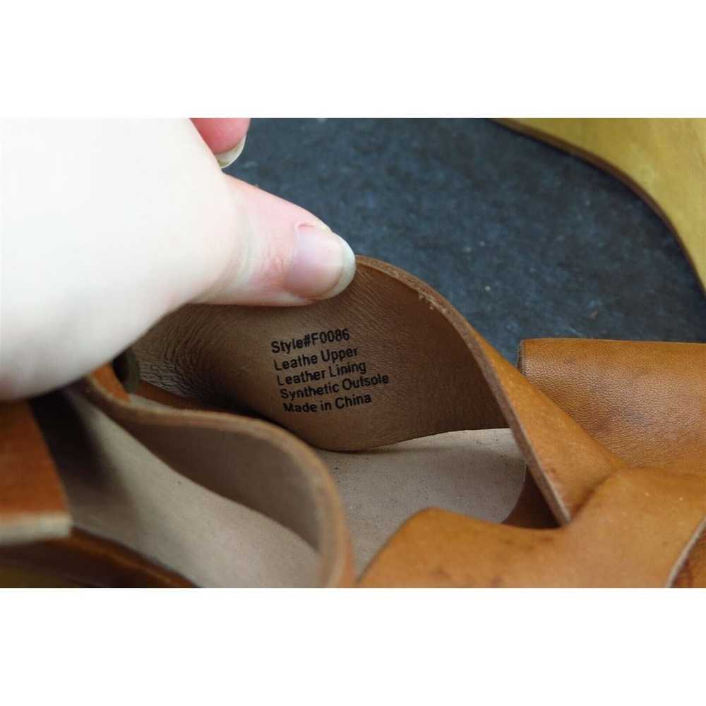 Madewell Sz 9.5 M Brown Ankle Strap Leather Women… - image 6