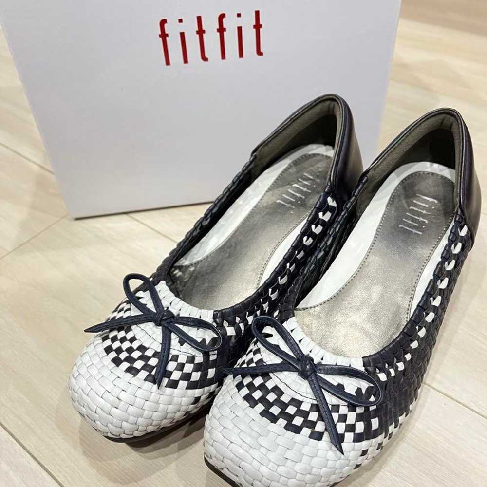 fitfit Flat Shoes with Ribbon Weave, 22.0cm - image 2