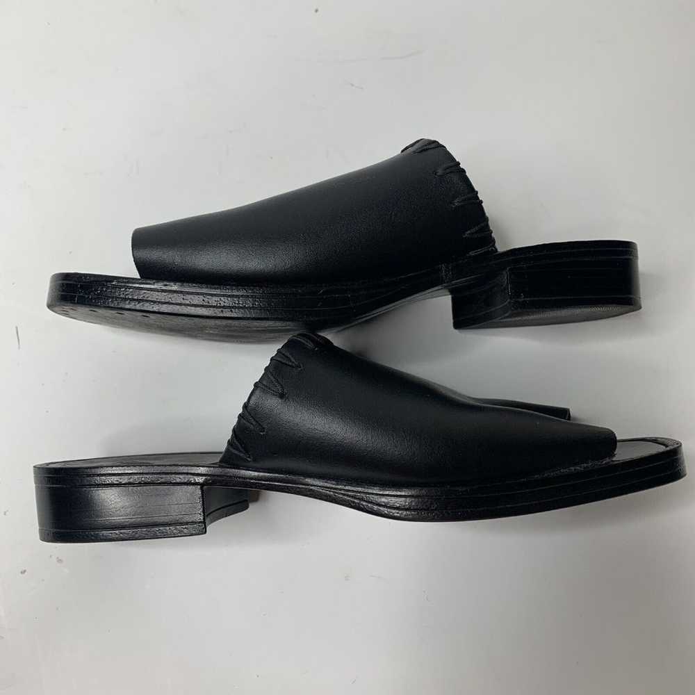 Vintage Merona Black Leather Sandals Made In Italy - image 5