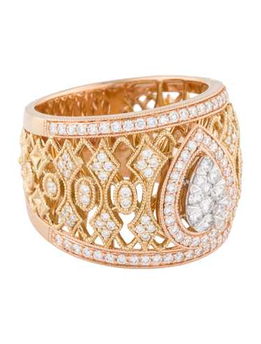 Ring Rhodium-Plated 18K White Gold, 18K Rose Gold… - image 1