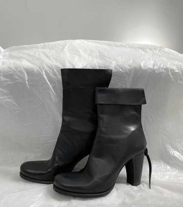 Ma+ M.a+ Maurizio Amadei Horse Leather Heel Boots - image 1