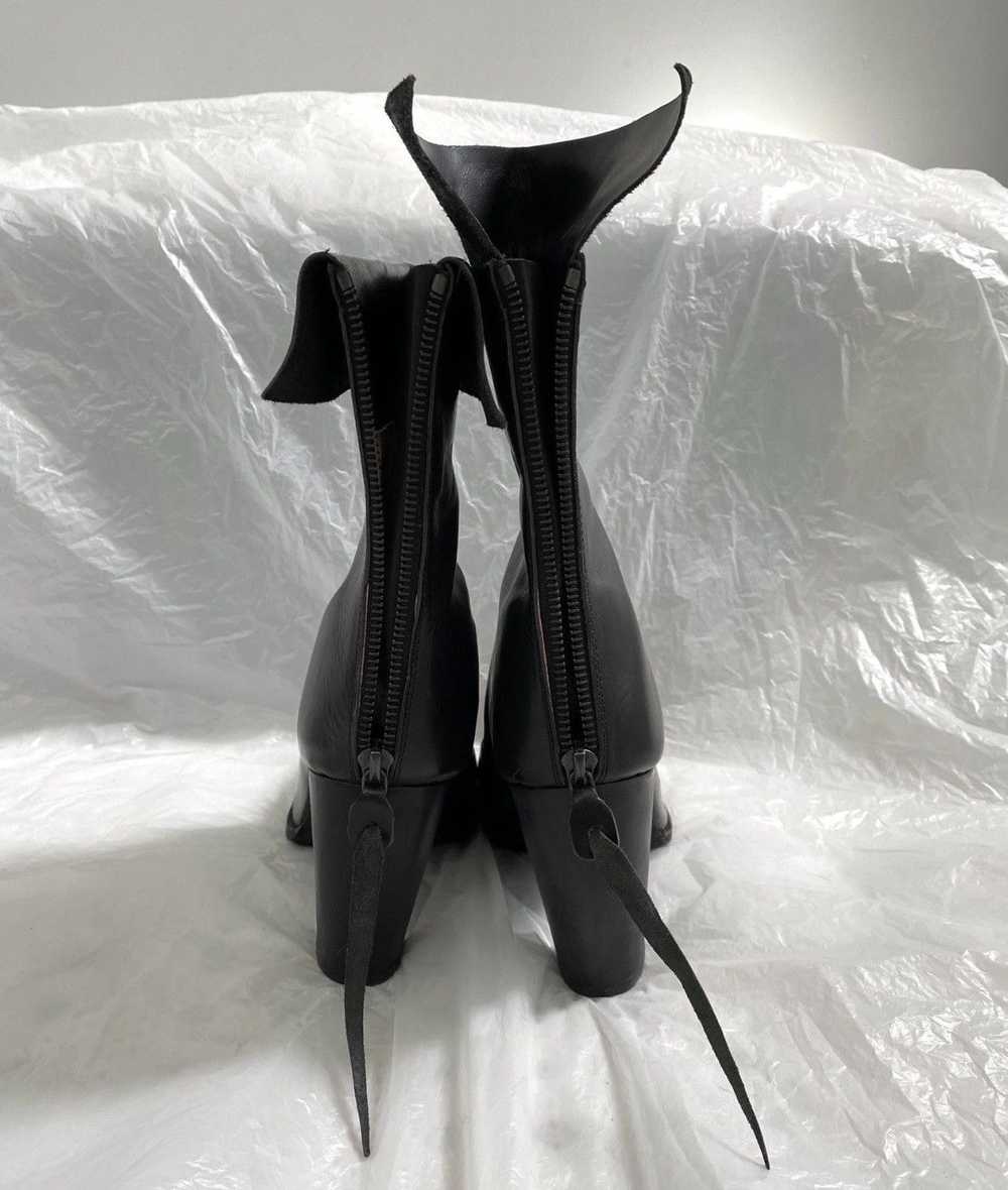 Ma+ M.a+ Maurizio Amadei Horse Leather Heel Boots - image 3