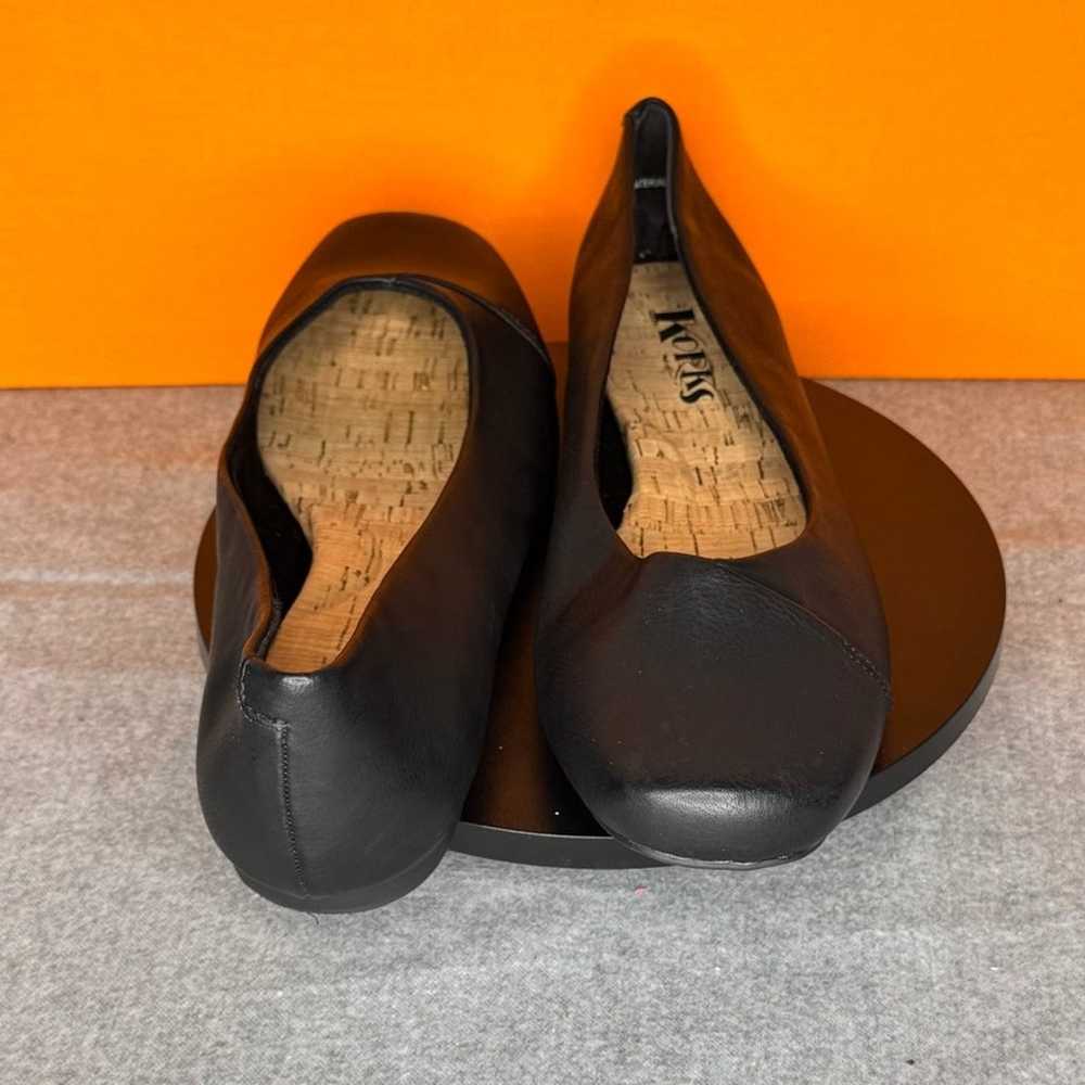 Korks Penelope Black Ballet Flat Size 8.5 - image 4