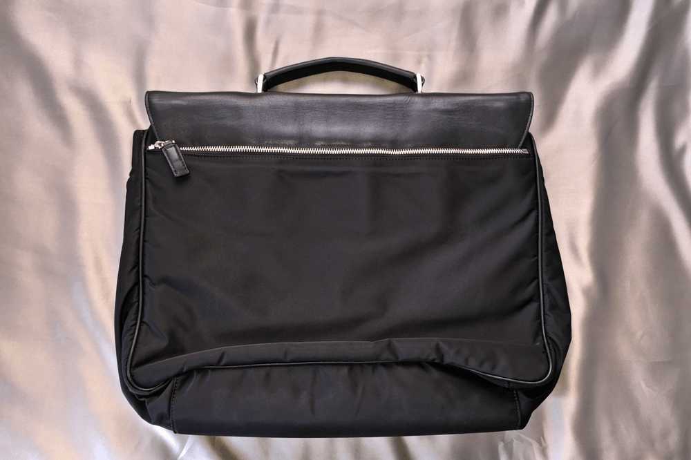 Prada PRADA BLACK NYLON FABRIC & BOVINE LEATHER B… - image 3