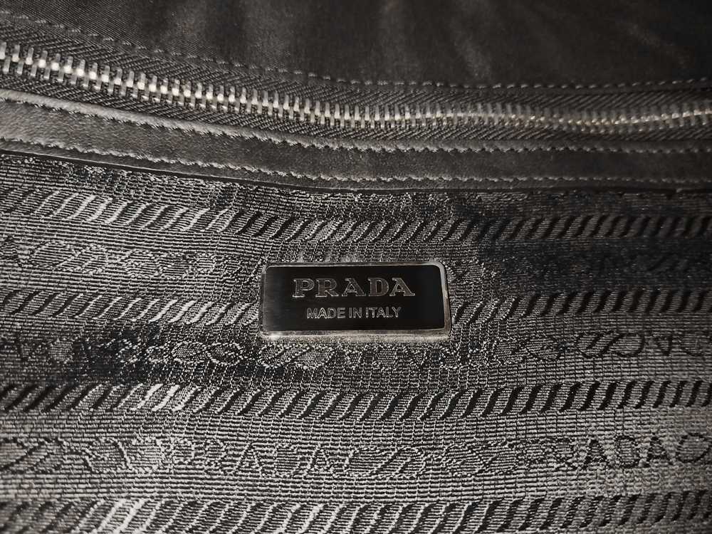 Prada PRADA BLACK NYLON FABRIC & BOVINE LEATHER B… - image 7