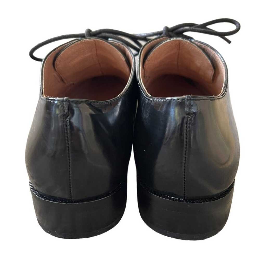 Madewell Womans 9 Shiny REAL Patent Leather Oxfor… - image 7