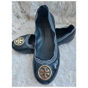 Tory Burch Caroline Ballet Flats Navy Blue size 6… - image 1