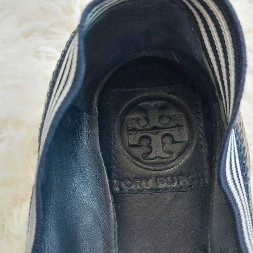 Tory Burch Caroline Ballet Flats Navy Blue size 6… - image 6