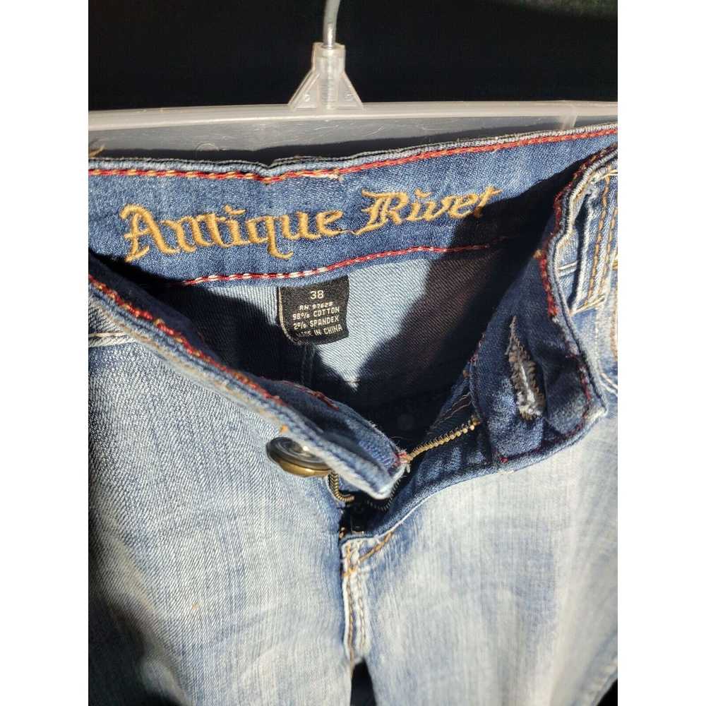 (+) People Jeans Antique Rivet Jeans Mens 38x32 B… - image 6