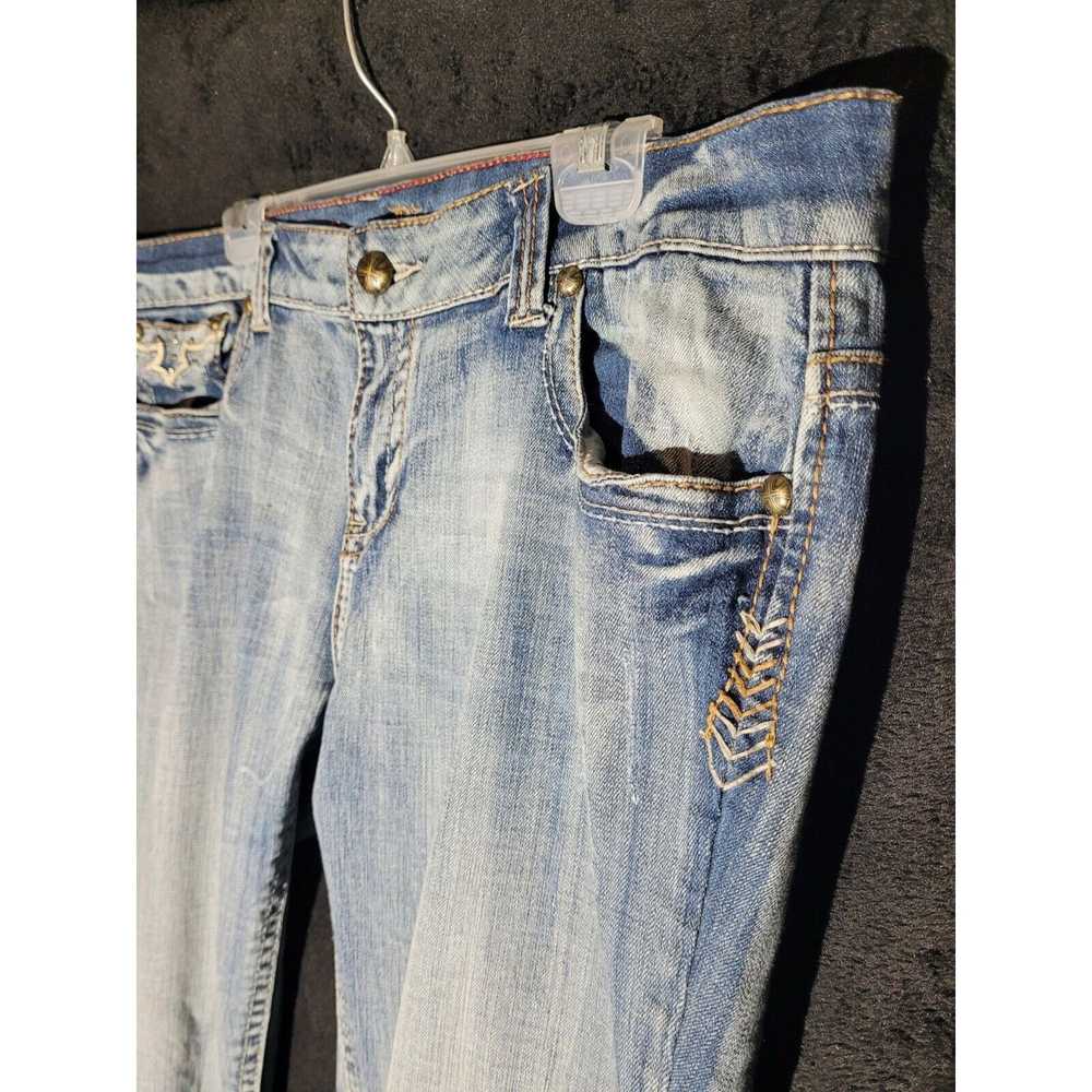 (+) People Jeans Antique Rivet Jeans Mens 38x32 B… - image 7