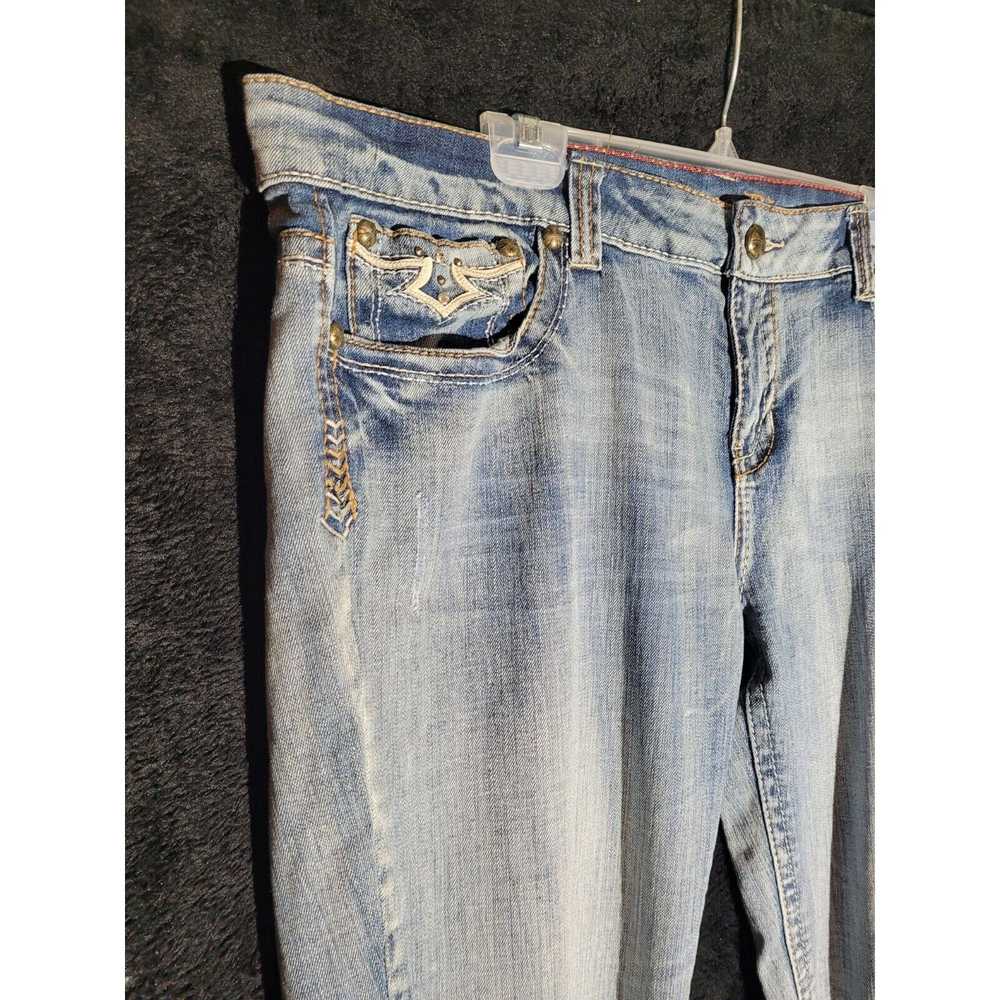 (+) People Jeans Antique Rivet Jeans Mens 38x32 B… - image 8