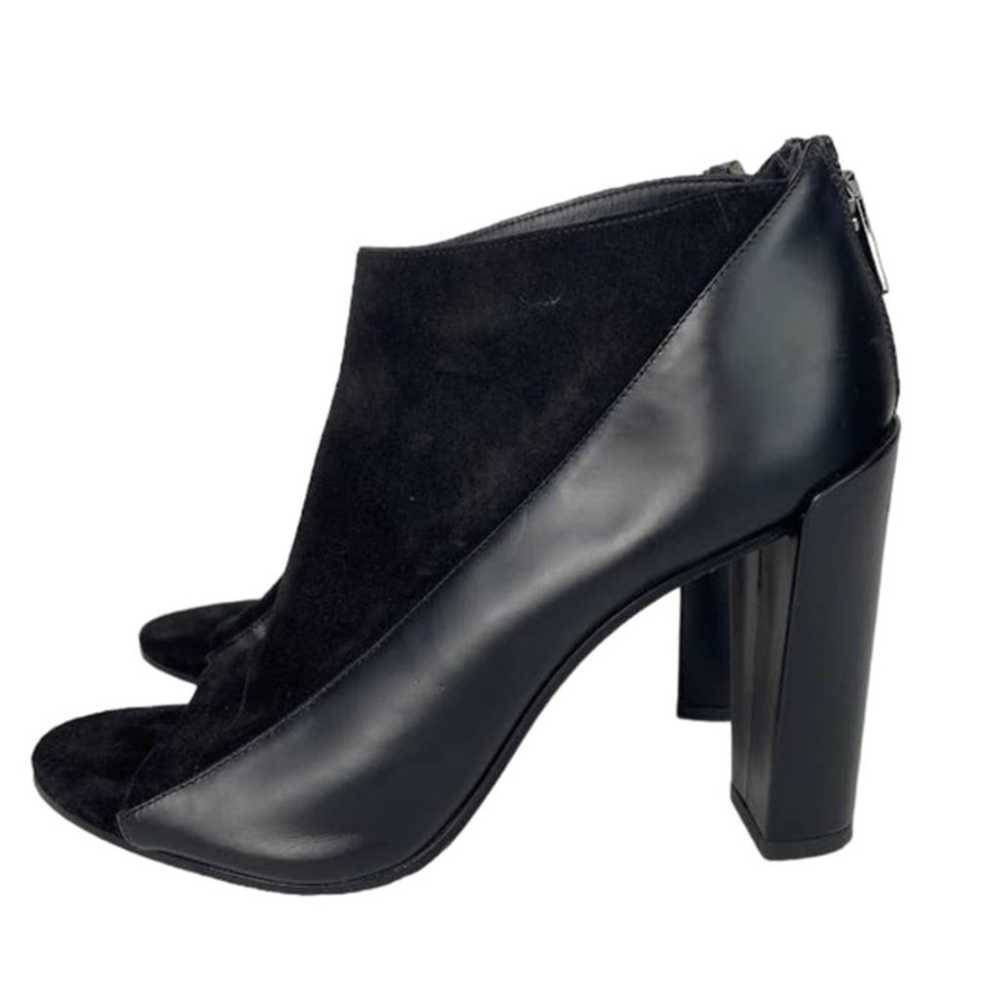 VINCE Open Toe Bootie Womens 8M Black Chunky Heel… - image 3