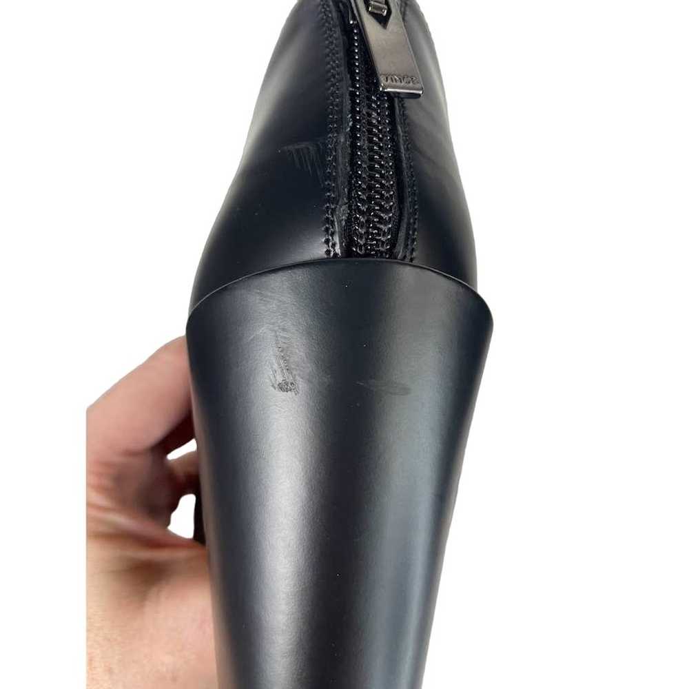 VINCE Open Toe Bootie Womens 8M Black Chunky Heel… - image 8