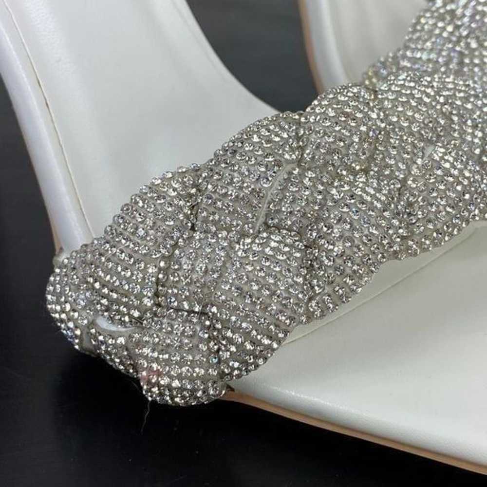 Simmi London Diamanté Rhinestone Block Heel Mule … - image 9