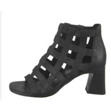 Donald Pliner Visto Black Strappy Cage Block Heel… - image 1