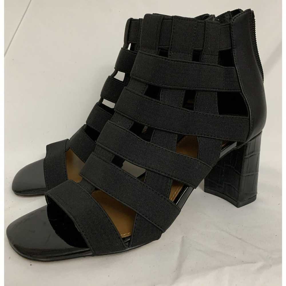 Donald Pliner Visto Black Strappy Cage Block Heel… - image 2