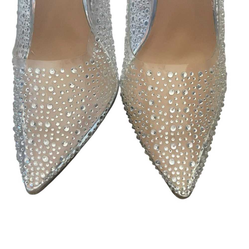 Steve Madden Women's 6.5 Rhinestone Clear Pointed… - image 3