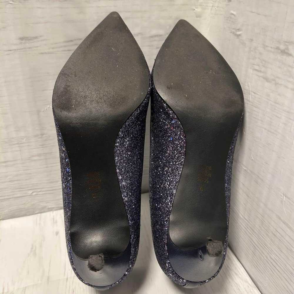 【Beautiful Condition】DIANA Black Glitter Pumps 5c… - image 12